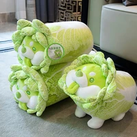 ooblets chinese cabbage dog plush toy kawaii stuffed animal pillows dolll cute doggie peluche doll toys for children girls gift