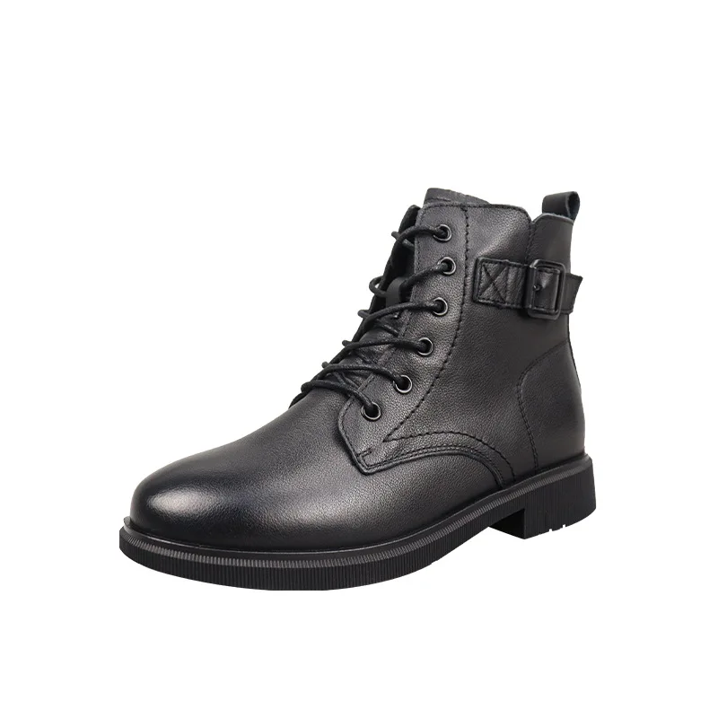 

Женские Теплые ботильоны из воловьей и хлопчатобумажной кожи, Осень-зима 2021