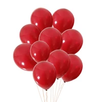 10pcs ruby red latex balloons valentines day proposal wedding atmosphere decoration arrangement balloons