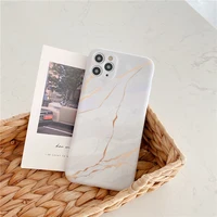 retro rose gold line marble art shockproof phone case for iphone 13 12 11 pro max xs max xr 7 8 plus 7plus case cute soft cover
