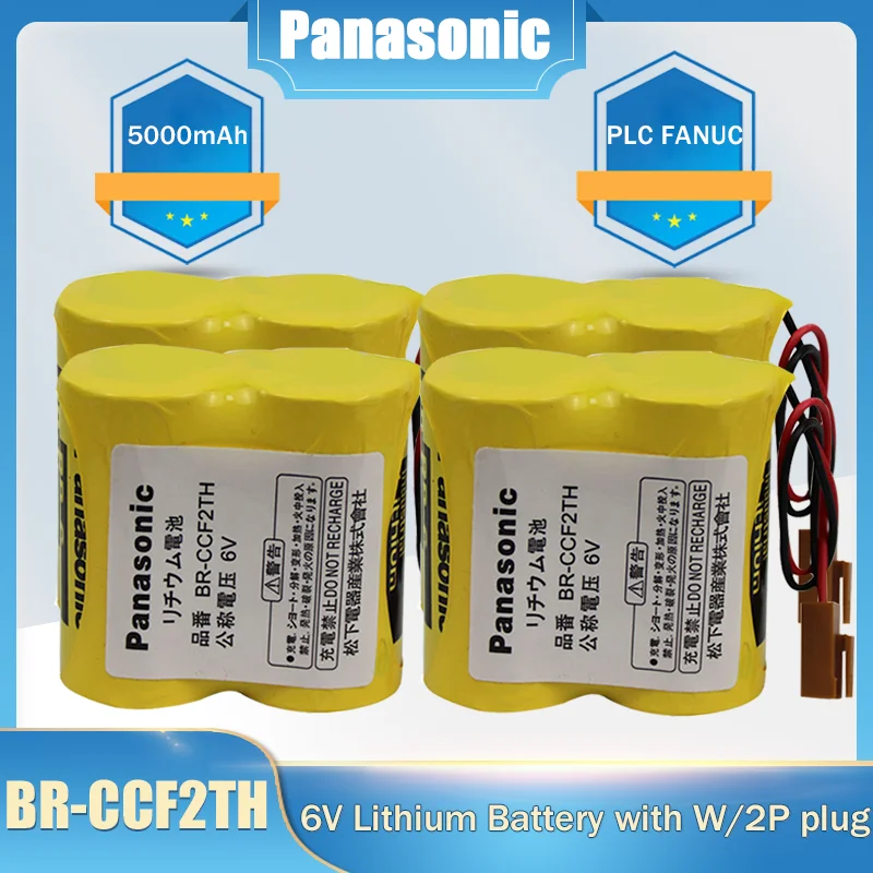 Оригинальные литиевые батареи Panasonic BR-CCF2TH 6 в 5000 мАч с разъемом W/2P для станков ЧПУ