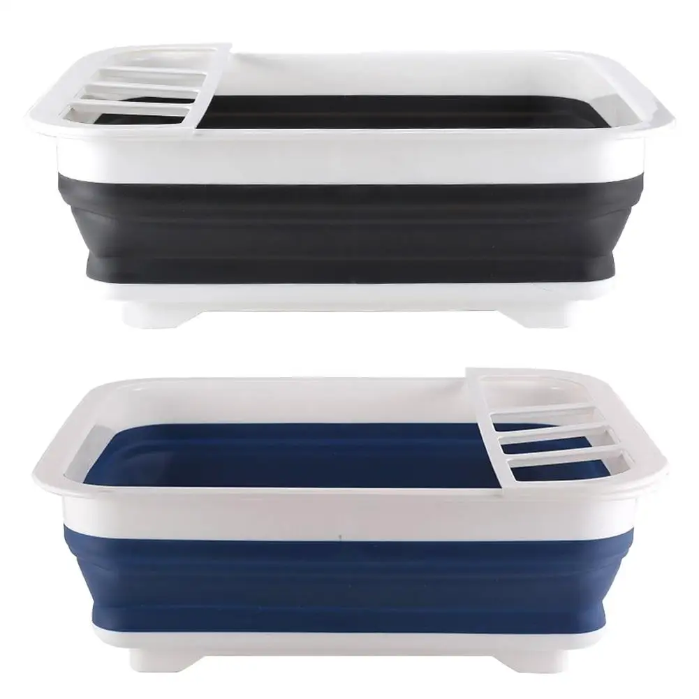 Складное блюдо стеллаж для кухни держатель хранения чаша мытья посуды тарелка