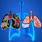 Тела орган, анатомия легких эмали штырь I 'd кран, который цветение легкие брошь анатомические значок легких с напоминанием для поддержания здоровья доктор