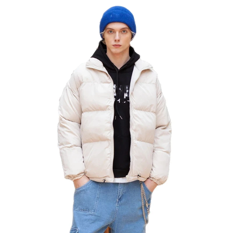 Men Harajuku Colorful Thicken Warm Coat Winter Jacket Mens Streetwear Hip Hop Parkas Korean Black Clothes Puffer Jackets Men