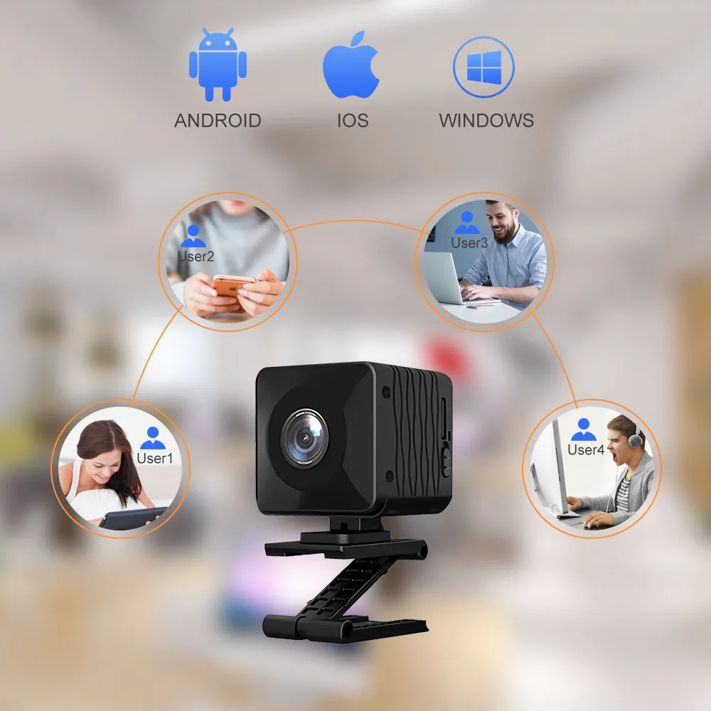 Мини-камера SAMTIAN HD 1080P Беспроводная с поддержкой Wi-Fi | Электроника