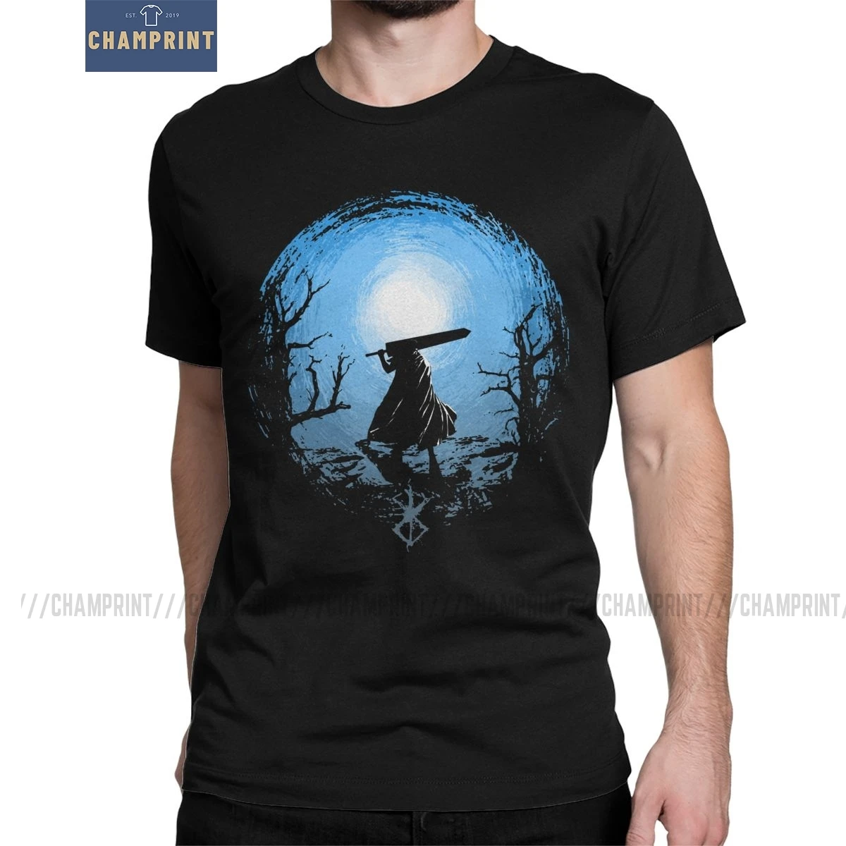 Для мужчин футболки рассвет свечение Необычные Винтаж натуральный хлопок