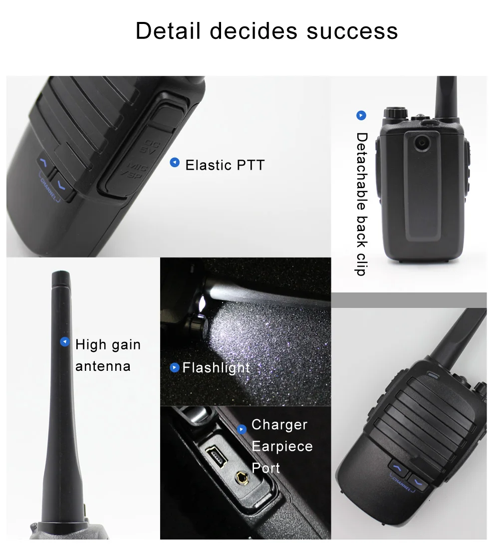 Мини-рация ANYSECU AC-100 профессиональная мощная UHF 400-480mhz рация двухстороннее радио