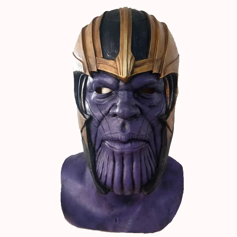 

Marvel Avengers 4 Thanos Headgear Mask Film Peripheral Cosplay Latex Mask Christmas Gift Headgear