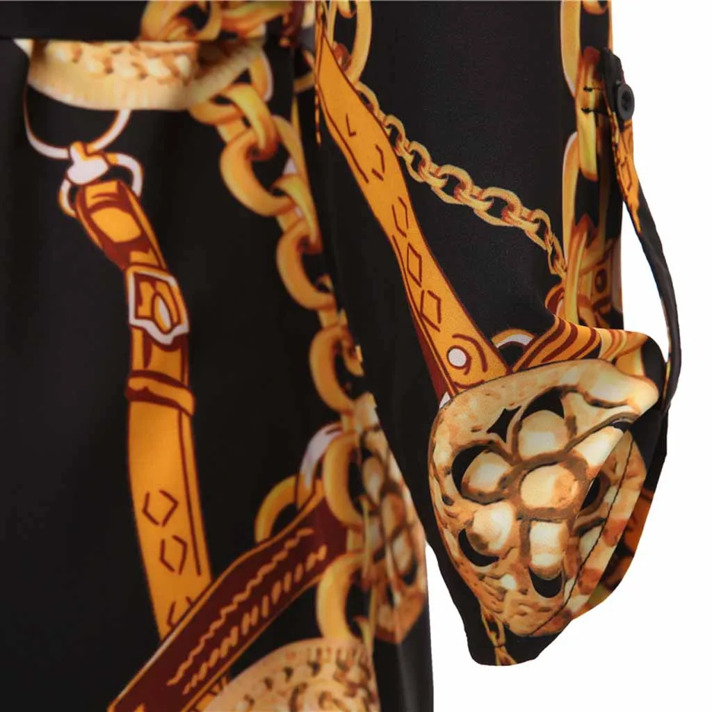 

Women Vintage Sashes A-line Party Mini Dress Hlaf Sleeve Print Notched Collar Casual Elegant Dress Winter Fashion Dress