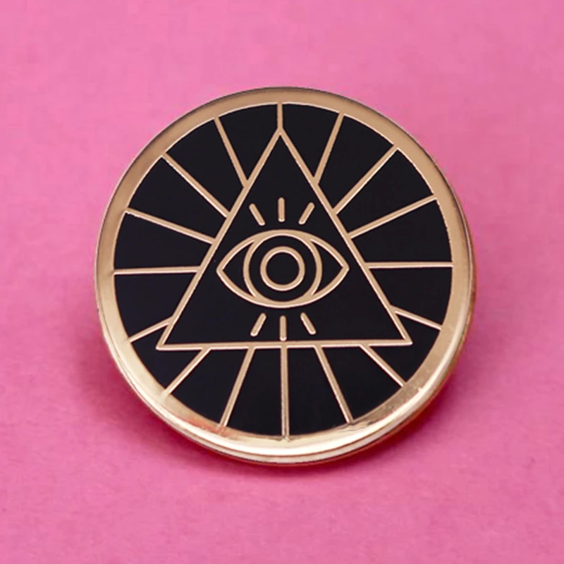 Эмалированные булавки в виде пирамиды от Провиденса булавка для отворота глаз