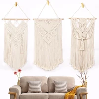 home furnishing decoration tapestry hand woven cotton rope tapestry nordic fringe home wall decoration soft