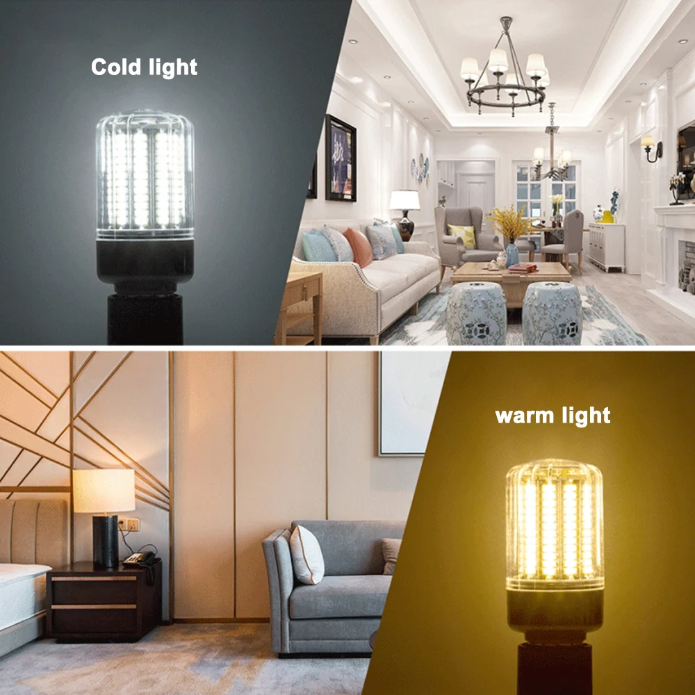 E27 светодиодная лампа 220 В кукурузная теплый белый холодный 24 36 48 56 69 72 светодиода