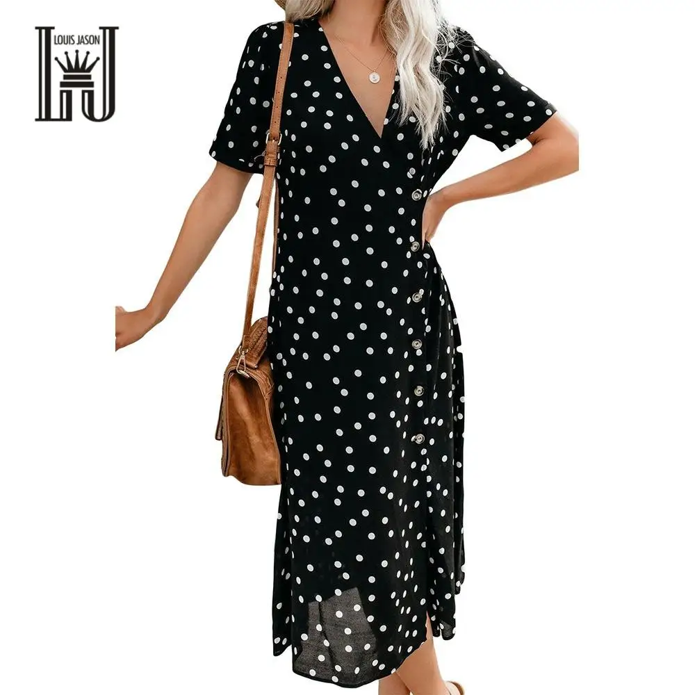 Женское платье с волнистым принтом Луи Джейсона Повседневное принцессы