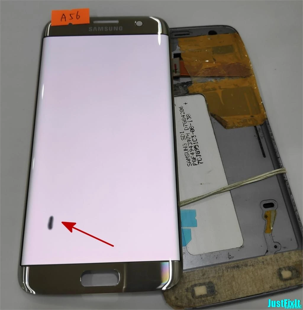 Super AMOLED серебристый для samsung Galaxy S7 edge G935F G935A G935FD дефект ЖК-дисплей с сенсорным экраном дигитайзер 5,5''