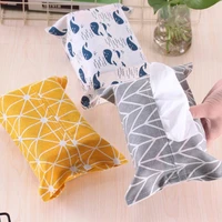 living room paper cover bag tissue case organizer cotton linen tissue box towel napkin dispenser storage bag paper holder