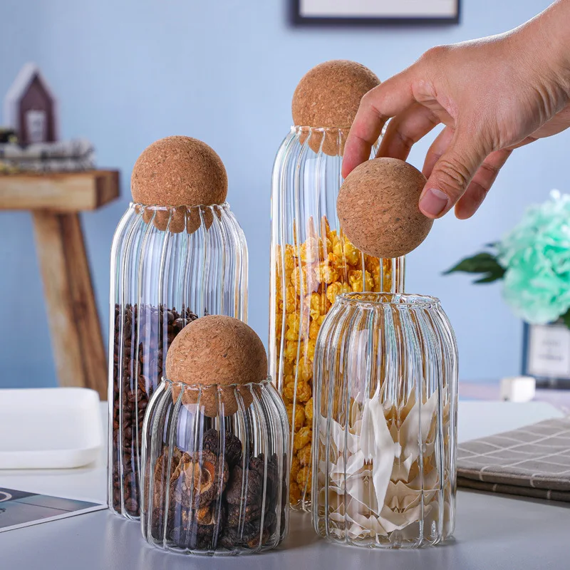 

Japanese-style household sealed can glass tea can snack storage tank storage box tea sugar can glass bottle jars with lid