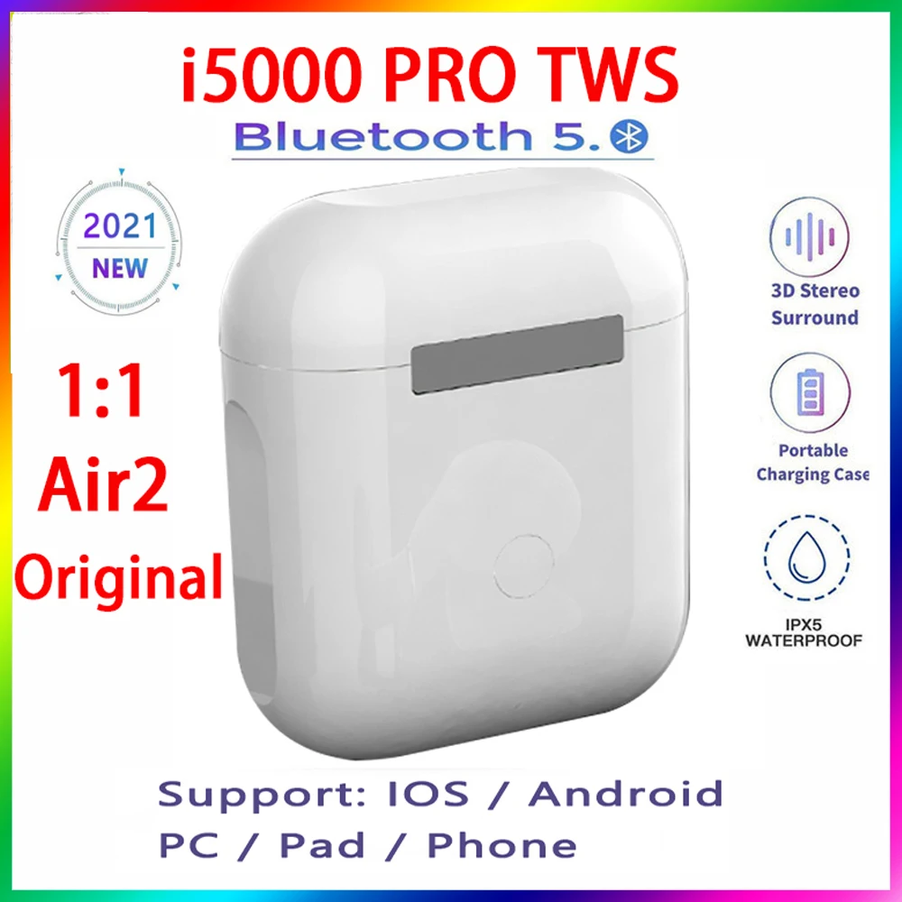 

2021 Original i5000 PRO Tws Wireless Earphone Rename Bluetooth 5.0 Super Earbuds PK i16 i18 i30 i7 i9 i11 i12 i14 i15 i1000 i900