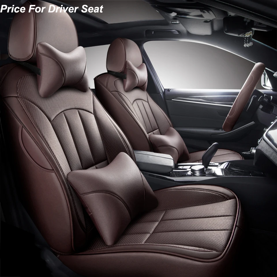 

Кожаный черный чехол на автомобильное сиденье для ford fiesta mk7 fusion focus 2 mk1mk3 ranger explorer s max edge mondeo mk4, аксессуары для figo