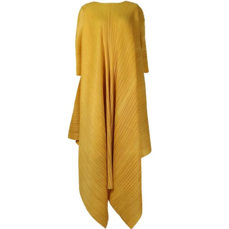 [LANMREM] 2021 весеннее новое модное платье с длинным рукавом и круглым вырезом