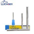 Прямые фрезы UCHEER, твердосплавные насадки для гравировального станка, 4 мм, 6 мм, для работ по дереву