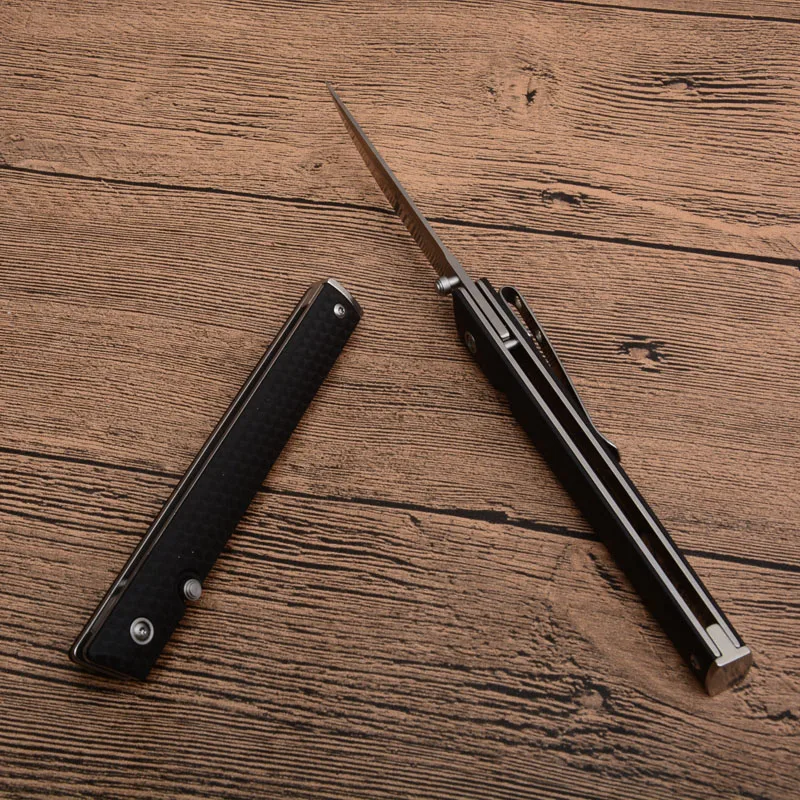 

2pcs Folding knife C7096 Camping Knife 8Cr13MOV Blade steel+G10 Handle Pocket EDC tool Outdoor Survival Tactical Hunting Knives