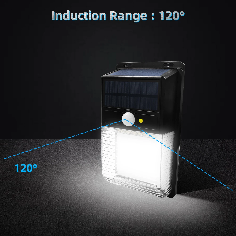 2 шт. в упаковке 36LED солнечный светильник с датчиком движения настенный уличный