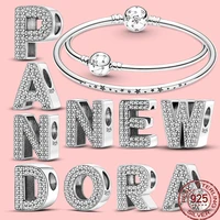 2022new hot arrival 925 sterling silver az 26letters charm beads fit original pandora bracelet sterling silver s925 jewelry gift