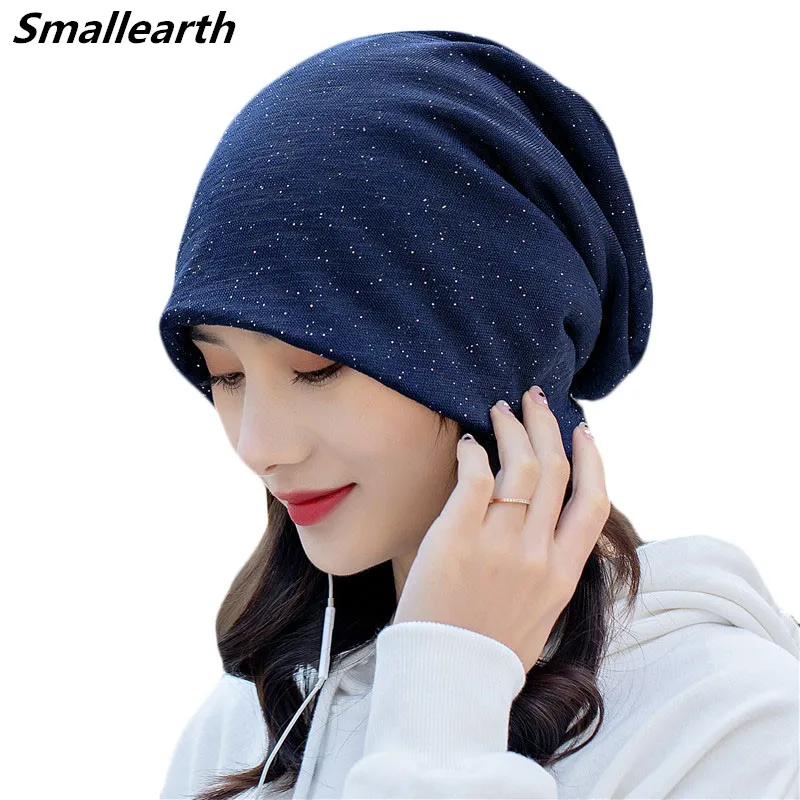 

Женские винтажные шапки двойного использования, повседневные шапочки, облегающие шапки, женский шарф, маска для лица, хлопковая шапка для д...