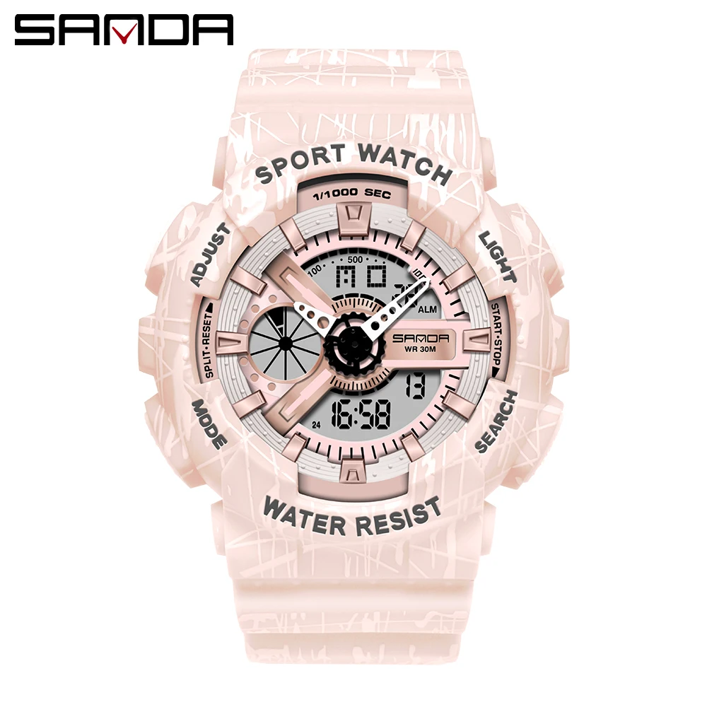 

Часы женские электронные, с подсветкой, водонепроницаемые, креативный дизайн