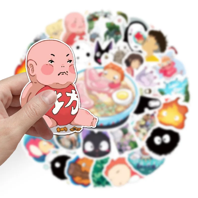 50 шт. японские аниме наклейки в стиле Хаяо Миядзаки Тоторо | Игрушки и хобби