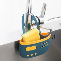 1pc kitchen sink caddy sponge holder soap holder hanging faucet caddy for drying kitchen gadget storage organizer
