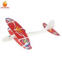 xjm racing diy hand throw foam airplane for age limit3 years old and above children foam plane toys game
