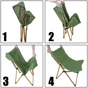 저렴한 Hitorhike-캠핑용 가구, 휴대용 캠핑 의자 우드 그레인 알루미늄 접이식 의자 편안한 하이킹 의자
