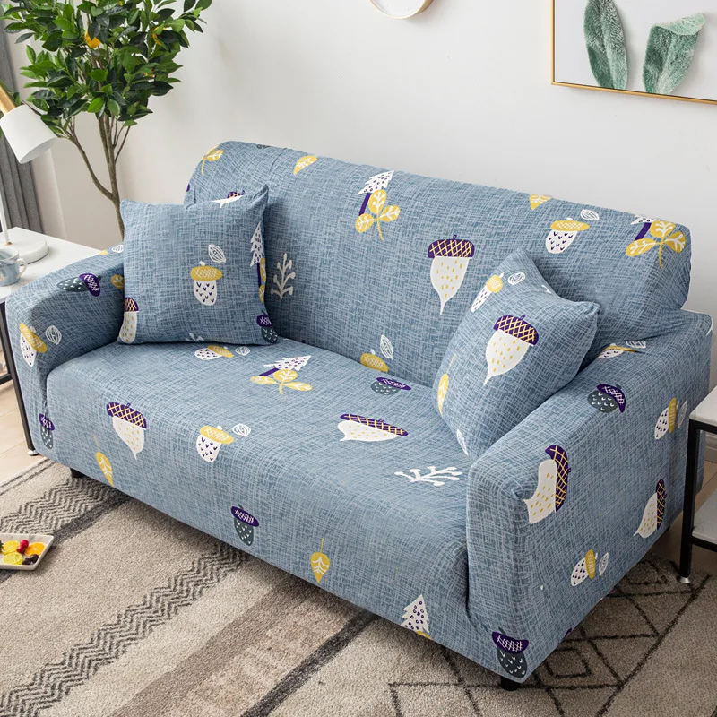 Современный растягивающийся тканевый чехол для дивана с принтом животных