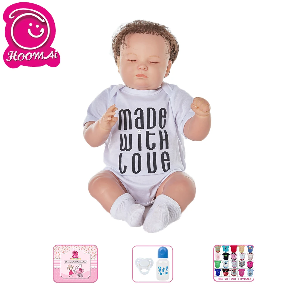 

New Boy Doll Reborn Toddler Boy Lifelike Real Soft Touch Cloth Body Silicone Doll
