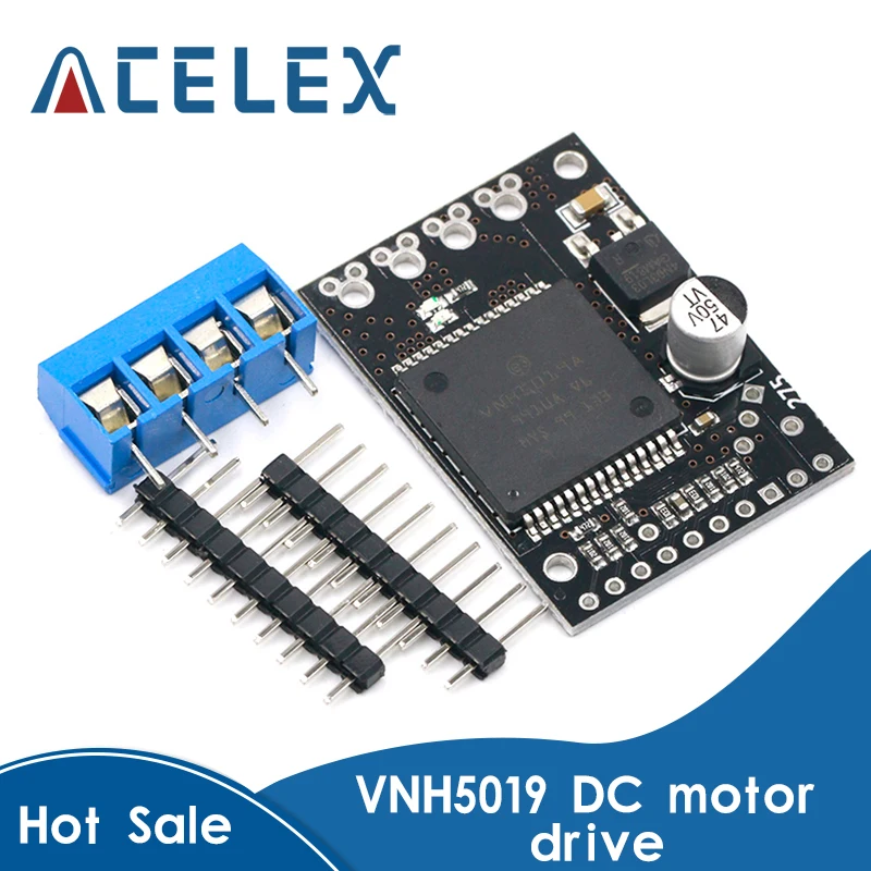 VNH5019 30A двойной высокомощный Щит двигателя постоянного тока совместимый с ARDUINO