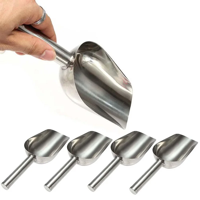 

20cm Stainless Steel Hand Shovel Multifunction Ice Scraper for Coffee Bean