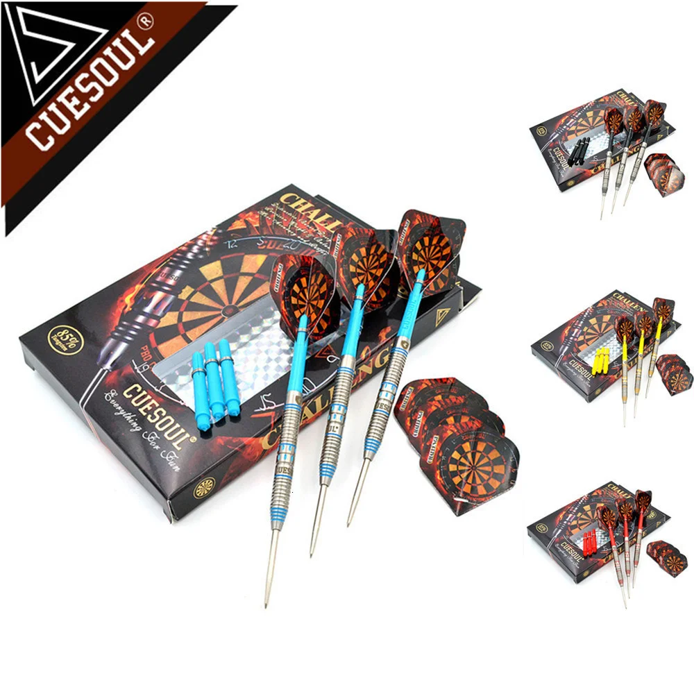 

New CUESOUL 145mm 24/26/28g Professional 85% Tungsten Steel Tip Darts With Nylon Shafts