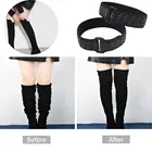 Женские эластичные шнурки для обуви, Невидимые Регулируемые нескользящие, с креплением на ремне, Нескользящие, крепление на осень