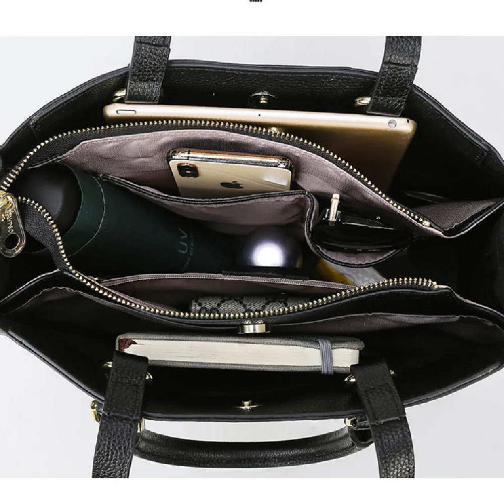 

Women's Bag 2021New Spring and Autumn Large Volume Handbag Solid color lettered shoulder bag Simple atmosphere cross-body bag