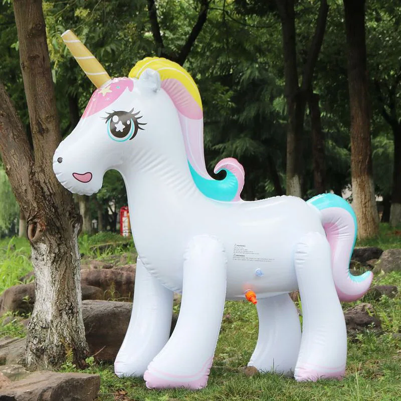 Открытый гигантский надувной единорог спринклер плавательный бассейн игрушки