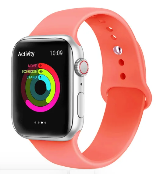 Ремешок для Apple Watch 5 4 3 2 1 42 мм 38 мм 24 цвета мягкий резиновый ремешок силиконовые спортивные полосы для Iwatch 5 4 3 40 мм 44 мм - Цвет ремешка: 2