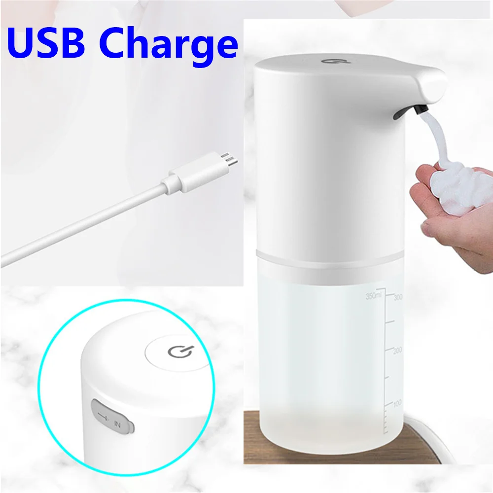 

USB Charging Automatic Soap Dispenser Smart Sensor Liquid Soap Dispensers Auto Foam Dispenser Touchless Hand Sanitizer Dispenser