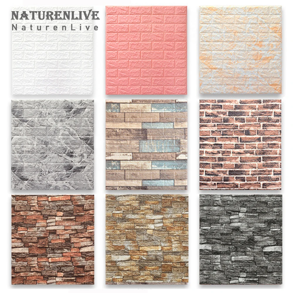 

77 Х70 см самоклеющиеся панели 3д наклейки на стену для спальни кирпичики на стену комната декор для дома самоклеющаяся плитка