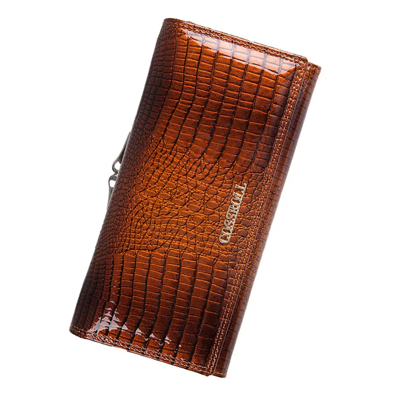 women alligator genuine leather long hasp wallet zipper clutch bag purse 2020 luxury new coin purses card holder mobile phonebag free global shipping