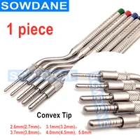 1 piece dental implant osteotome tool dental sinus lift lifting bended convex tips tool lab pusher