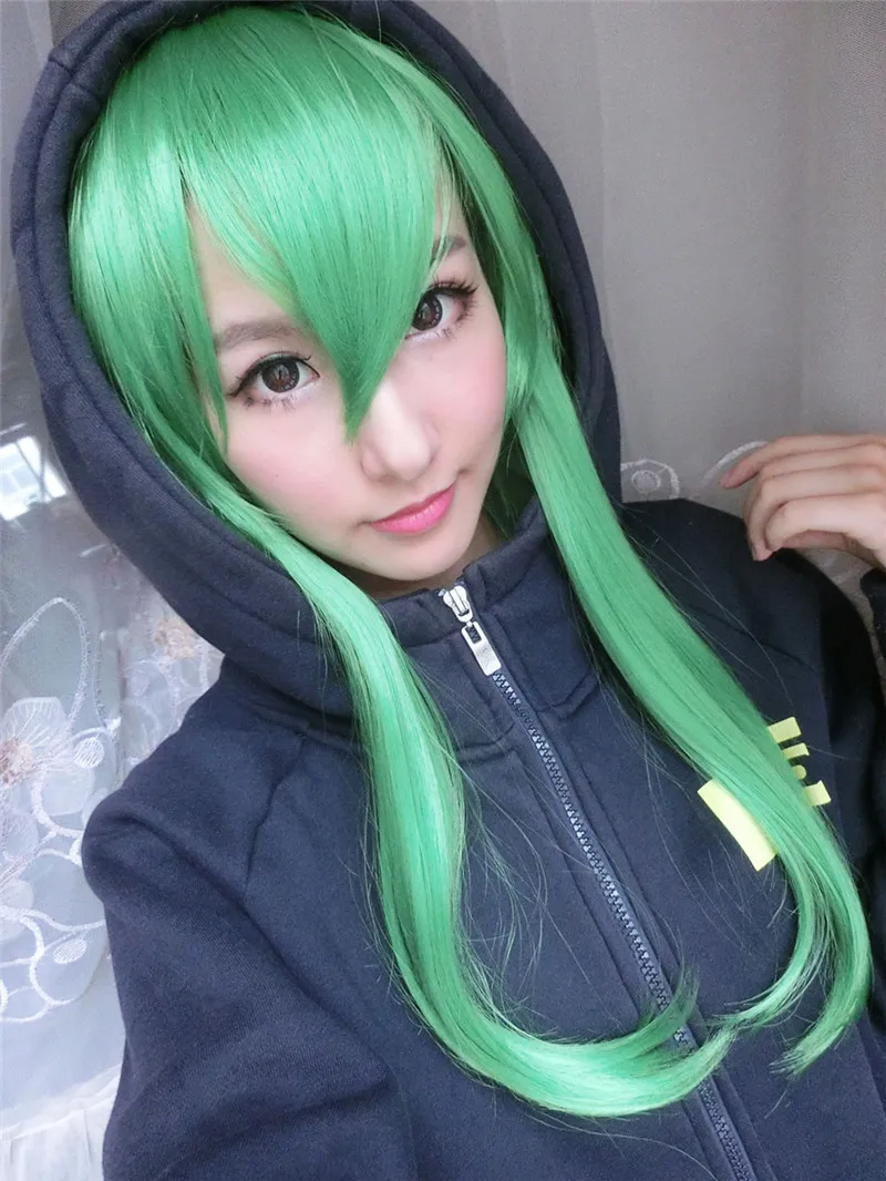 

Cosplay Anime Anime 55CM VOCALOID Megpoid Gumi Cosplay Wig Anti-Alice Grass Green Heat Resistant Movies Hair Wig