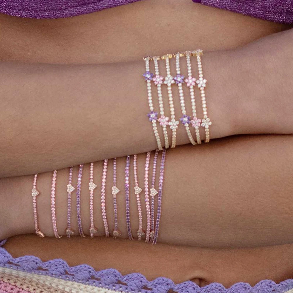 Женский тонкий браслет с цепочкой ожерелье и разноцветными Пастельными