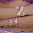 Цепочка Из кубического циркония, с цветком Маргаритки