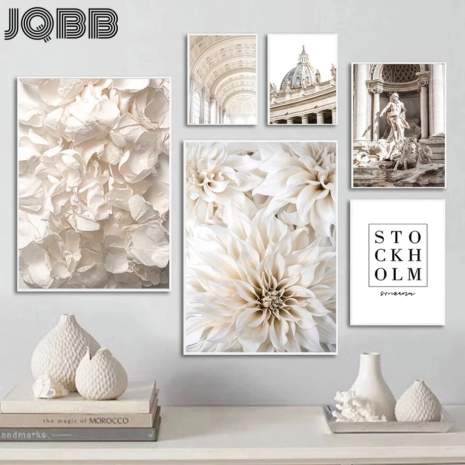 Настенная Картина на холсте с изображением девушки Черча Треви фонтана